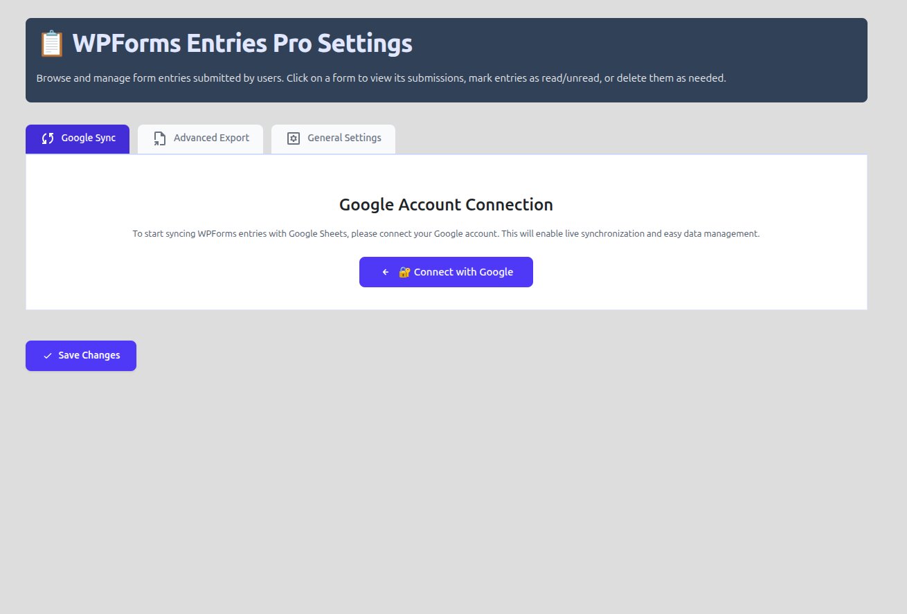 Syncing WPForms to Google Sheet